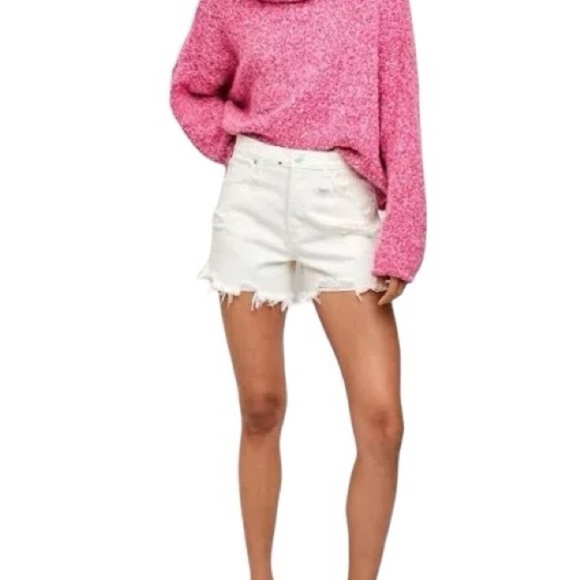 Free People White Distressed Makai Shorts | U.S. Woman’s 29 - Picture 1 of 10